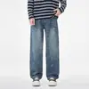 Nuevos Jeans Rectos Versátiles y Cómodos para Hombre Otoño 2026, Estilo Americano Moderno Retro Lavados Pantalones Casuales