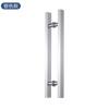 Manija de puerta de tubo cuadrado de acero inoxidable 304, manija de puerta de vidrio, manija de puerta de tienda de tubo redondo de oro negro