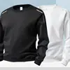 Sudadera para hombre 2026 otoño estilo americano holgada de manga larga cuello redondo deportiva engrosada pullover chaqueta moderna de peso pesado