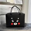 Linda Bolsa de Viaje Nueva de Dibujos Animados de Gran Capacidad Bolsa de Almacenamiento Bolsa de Equipaje Maleta con Ruedas Puede Almacenar Expansión de Fieltro Guangzhou