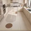 Felpudo Moderno Minimalista para Cocina, Alfombrilla de Cuero Limpiable y Resistente a Manchas, Antideslizante, Resistente al Aceite, Fácil de Mantener, Felpudo sin Lavado