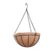 Pendurado Pendurado Vaso de Flores de Coco Flor Artificial Roupas de Coco Cesta Pendurada Cesta de Ferro Montada na Parede de Flores de Coco