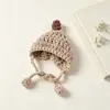 Gorro mini de punto lindo muñeco de peluche hilo atuendo accesorios de peluche tocado diy decoración de muñeca hecha a mano