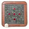 Cojín Eléctrico para Asiento de Silla Ejecutiva con Luz de Fotón y Onda de Calor, con Turmalina, Piedra Maifan, Piedra Bian, Piedra Medicinal y Ágata