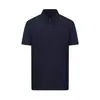Camisa Polo de Nylon Secado Rápido de 180g con Cuello, Ropa de Trabajo Deportiva de Verano de Secado Rápido de Manga Corta, Camisa Publicitaria con Bordado