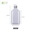 Botella para Bebidas, Botella para Té de Leche, Botella de Plástico Transparente para Enzimas de Mascota, Botella Plana, Tapa de Aluminio, Botella Naranja para Aceite, Botella para Té Cold Brew