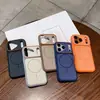 Design de Janela Grande Adequado para Capa de Telefone Magnética iPhone 17 Pro Max, Apple 16 Capa Protetora Bicolor com Sensação de Pele 15