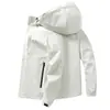 Chaqueta Cortavientos Fina para Hombre, Chaqueta Cortavientos Impermeable Transpirable de una Sola Capa Engrosada Talla Grande para Mujer, Ligera