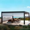 Pátio de fábrica externo liga de alumínio Pavilhão com persiana Jardim elétrico inteligente à prova de chuva Villa Hotel pavilhão de lazer
