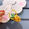 Corea del Sur lindos accesorios para el cabello para niños fruta y verdura anillo para el cabello niñas fresa fieltro de lana cuerda para el cabello accesorios para la cabeza de bebé