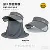 Novo Chapéu de Proteção Solar de Seda Gelo para Mulheres Verão Quebra-Sol Moda Casual Chapéu de Sol Estilo Coreano Esportivo Aba de Pato Chapéu Top Vazio