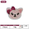 Etiqueta de Tecido Cabeça de Urso Fofa Mais Vendida Transfronteiriça Patch para Acessórios de Roupa Feitos à Mão DIY Patch Bordado Cartoon Patch com Furo