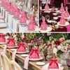 Bolsas de Dulces para Boda, Bolsas Rojas para Dulces de Boda, Bolsas de Empaque para Pastel de Boda sin Plegar, Bolsas Grandes de Tela Específicas para Bodas