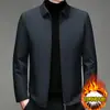 Chaqueta de plumón de Nuevo Estilo para Hombres de Mediana Edad y Mayores, Forro Interior Cálido, Abrigo de plumón Desmontable, Ropa de Invierno a Prueba de Frío para Hombres