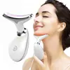 Nuevo Instrumento de Belleza para el Cuello, Masajeador Vibratorio para el Hogar, Instrumento de Introducción de Belleza Calentado, Instrumento V-Face para Levantar y Tensar Cuello