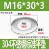 Junta plana de acero inoxidable 304 M1.6-M 52, junta metálica antideslizante, aumenta el espesor del mesón Huashi DIN125