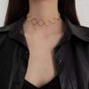 Collares de Joyería Transfronteriza Europea y Americana para Mujer, Collares Exagerados de Moda, Anillos Geométricos de Cobre, Collares de Clavícula de Moda al Por Mayor