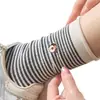 Serie Gris Otoño e Invierno Calcetines Rayados de Cachorro de Dibujos Animados Lindos Calcetines de Media Pantorrilla para Mujer Calcetines Largos Versátiles de Moda para Ropa Exterior