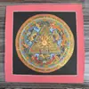 Mandala Pintado a Mano Tibetano Nepalí Dorado Caliente Tamaño 26*26 Núcleo de Tarjeta