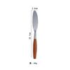 Vajilla con mango de madera maciza ins cuchillo y tenedor cuchara tenedor de postre juego de cuchara 304 acero inoxidable madera valor de color alto fábrica de vajilla occidental
