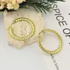Brincos Grandes de Argola Simples e Estilosos para Mulheres, Brincos Populares Tendência de Nicho de Alto Padrão, Acessórios de Orelha Atacado de Fabricante