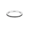 Anillo de Plata S925 Pura de 3 Colores Apilado con Zirconias de Tienda Completa Anillo Ins Europeo y Americano Boda Moda Joyería Simple para Fiesta