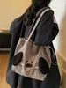 Bolso de hombro lindo y moderno para estudiantes, bolso de mano de moda para mujer estilo coreano, bolsa de mano grande para el día a día