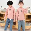 Ropa interior térmica para niños, cuello semi-alto, forro polar suave, Otoño e Invierno, tops cálidos para niños, estilo coreano, cuello medio para niñas, tops interiores modernos