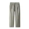 Pantalones deportivos casuales de algodón de corte holgado, modernos, rectos para hombre, personalizados de 380g para primavera, otoño e invierno, pantalones largos unisex estilo americano