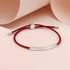 Pulsera de acero inoxidable pulida con espejo y cuerda ancha de TikTok, muy vendida, para mujer, con tubo hueco largo, para parejas, joyería