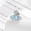 Nuevo Color Dopamina de Hensen Estrella Saturno Circonita Estilo Retro Francés Clavo de Hélice para Oreja Joyería de Piercing de Alta Gama