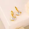 Pendientes Colgantes de Pedrería en Forma de Corazón para Mujer, Pendientes de Botón Minimalistas y Únicos con Temperamento Exquisito y Sofisticado, Al por Mayor