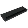 Caja de adelgazamiento de escritorio de oficina Caja de adelgazamiento de aleación de aluminio Cepillo Caja de alambre rectangular de doble apertura Placa de cubierta de canalización de mesa de computadora