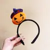 Diadema de Halloween, Diadema Luminosa de Cuernos de Calabaza, Accesorios Divertidos para Fotos, Accesorios para el Cabello, Decoraciones para Vestidos Festivos