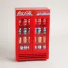 Mini Congelador de Doble Puerta Refrigerador Artificial Casa de Muñecas Cocina Miniatura Pequeños Electrodomésticos Casa de Juegos Juguete para Niños Modelo