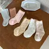 Calcetines Vimood para Niñas, Nuevo Estampado Floral de Otoño con Bordes Fruncidos, Lindos Calcetines hasta la Pantorrilla para Niños, Calcetines de Algodón para Bebé