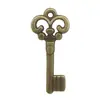 Llave Antigua de Bronce Vintage, Accesorios Creativos de Aleación para Joyería DIY, Colgante de Llave en Forma de Corazón Moderno y Personalizado