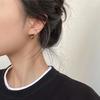 Aretes Niche Design Metal marrón Personalizados Retro Nuevos Versátiles Clip para la oreja Moda Celebridad de Internet Mismo Estilo Aretes