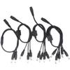 Cable de alimentación de CC de 12 V para cámara de monitoreo, cable de extensión para ventilador, 1, 2, 3, 1, 4, 5 macho a hembra de 5,5 x 2,1 mm