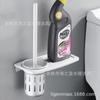 Escova de vaso sanitário de alumínio espacial sem furos, suporte de vidro, preto, suporte de escova de vaso sanitário prateado, copo de cerâmica, copo de alumínio