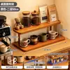 Porta-Copos de Mesa, Prateleira de Armazenamento para Mesa de Jantar, Simples Balcão de Bar Prateleira de Armazenamento Multicamadas para Xícara de Chá, Xícara de Café, Copo de Água, Prateleira Organizadora de Conjunto de Chá