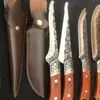 Cuchillo de Carnicero Forjado, Cuchillo para Huesos de Acero Inoxidable, Cuchillo para Cortar Carne con Cabeza de Acero Tallada, Cuchillo Pelador, Cuchillo para Sacrificar Cerdos, Cuchillo Divisor