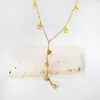 Collar Cruz Europeo y Americano Nuevo Estilo con Diamantes, Diseño de Moda, Cadena para Clavícula de Trébol de Cuatro Hojas, Joyería de Collar de Acero Inoxidable para Mujeres