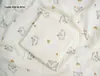 Tecido de Fio de Camada Dupla Desenho Animado Roupas para Casa Pijama Tecido Crepe Grau A para Mães e Bebês Tecido de Gaze de Algodão Puro