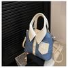 Bolsa Pequena Personalizada Transfronteiriça Novo Estilo 2024 Estilo Coreano Moda Bolsa de Mão Cor Contrastante Estilo Estrangeiro Bolsa Transversal Feminina