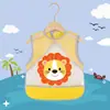 Delantal Infantil Impermeable y Resistente a Manchas, Bata de Bebé sin Mangas, Delantal Lindo Estilo Chaleco Protector de Manga Larga para Niños y Niñas