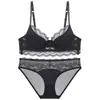 Ropa Interior Sexy Francesa Verano Fina Encaje Puro Deseo Chica Sujetador Conjunto de Lencería para Busto Grande para que Parezca Más Pequeño Anti-Caída