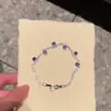 Pulsera de cierre redondo de circón, simple y elegante, pulsera coreana de lujo ligero de alta gama, joyería versátil para mujer con temperamento vintage