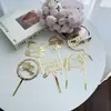 Decoración de Pastel de Cumpleaños Feliz Estilo Ins Transfronterizo Acrílico Decoración de Pastel de Cumpleaños Enchufe Suministros para Fiestas
