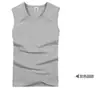 Camiseta regata masculina 40 fios de algodão penteado, Roupa íntima 100% algodão, Camiseta de baixo esportiva, Roupa íntima 100% algodão, Camiseta de alças largas para base, Primavera e Verão